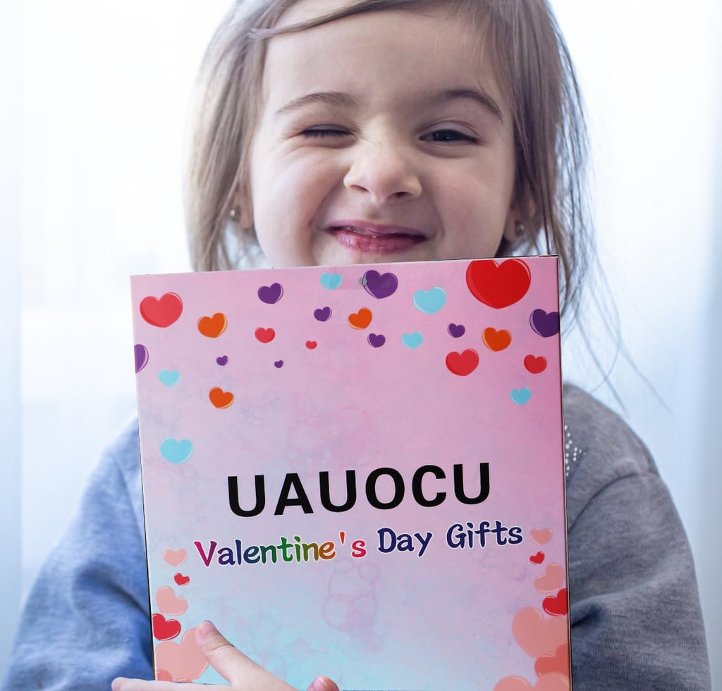 UAUOCU Valentines Day Gifts for Kids Classroom, 28 Valentine Cards Bulk for School Class Prizes Boys Girls Exchange Gift Goodie Fillers