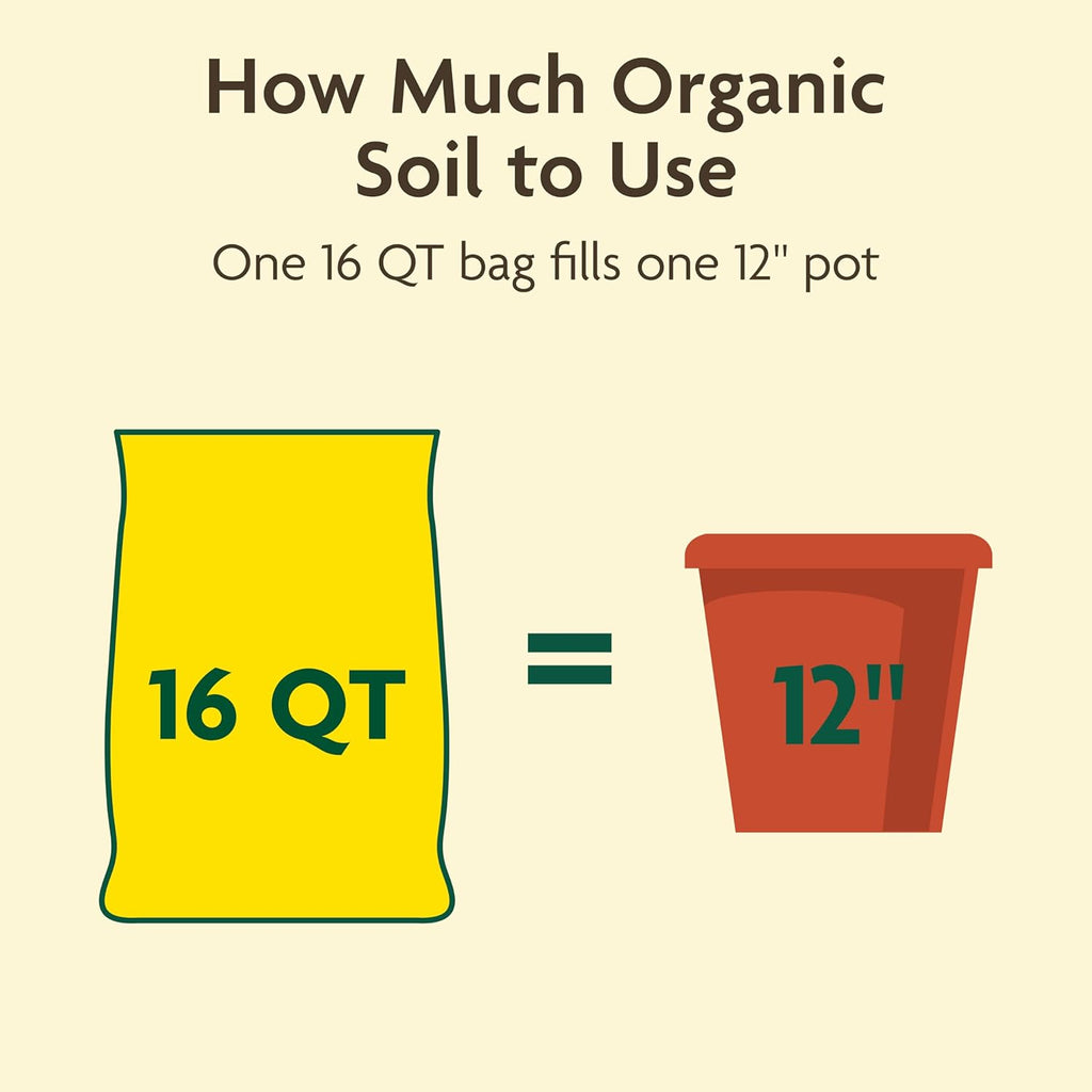 Miracle-Gro Organic Outdoor Potting Mix - Quick-Release Fertilizer for Container Plants | 16 Qt.
