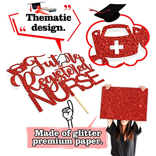 Future Registered Nurse Cake Topper, Congrats RN Graduation Party