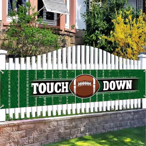 BlissYard Football Game Banner - Touchdown Stadium Decor 78x17