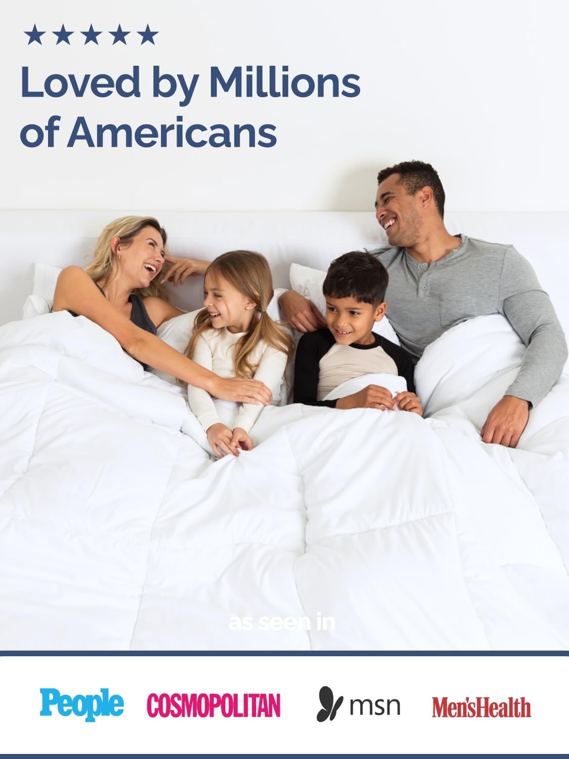 Regine Switzerland Cal King Size White Alternative Down Comforter - Warm, Lightweight & Breathable All-Season Bedding