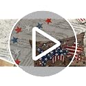 Brown 12x20 Inch Patriotic Stars Throw Pillow Cover 4th of July Memorial Day Decor
