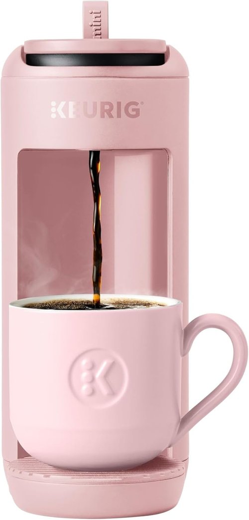Keurig K-Mini Mate Coffee Maker - Compact Single Serve K-Cup Pod Machine for Small Spaces | Pink Sands, 12 oz