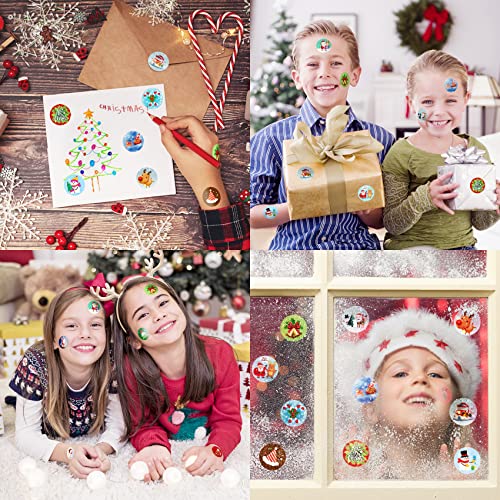 504 PCS Christmas Stickers - Snowman, Elf, Reindeer & More