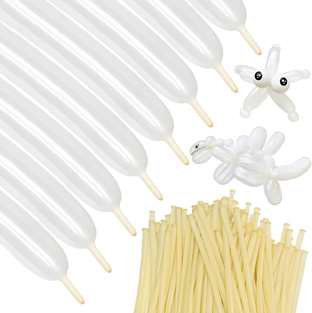 Skiennix 260 Clear Balloons - Thickening Long Latex for Twisting Animals & Arch Decor | 100pcs