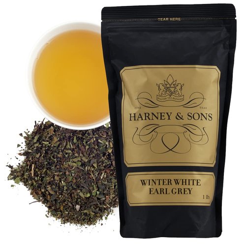 Harney & Sons Winter White Earl Grey | 16oz Bag of Loose Leaf Earl Grey Tea