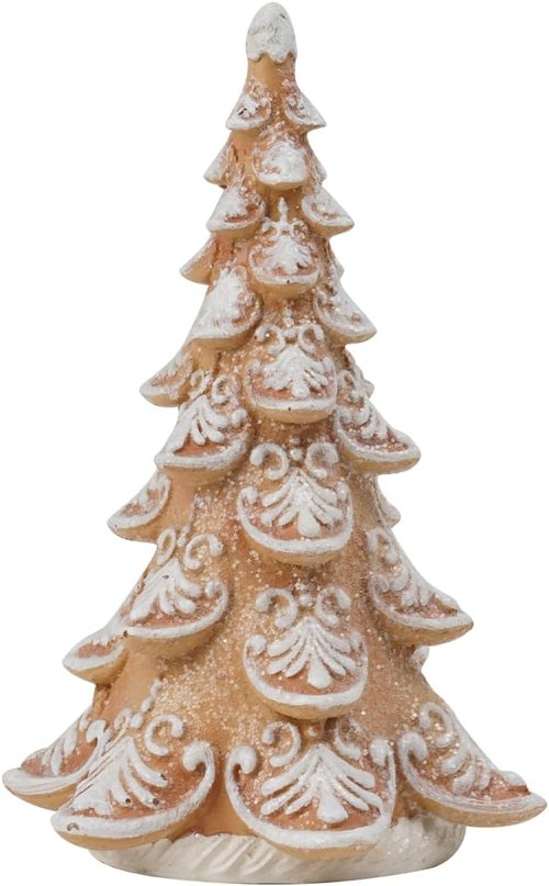 Cynkeyee Gingerbread Christmas Decorations - Collectible Tree Figurines | Festive Table Centerpiece 3.5x3x5.5 Inch