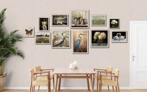 LAIART Butterfly Canvas Wall Art - Framed Murals for Stunning Home Decor | 12x12 Inches