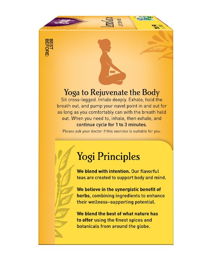Yogi Lemon Ginger Tea Bags - Organic Herbal Blend, 16 Count