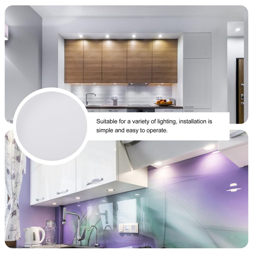 COOLHIYA Lamp Shade Diffuser 7.48In Anti-Glare Spotlight Light Cover for Ceiling Led Lights Replacement Ceiling Light Cover for Living Room Bedroom Study