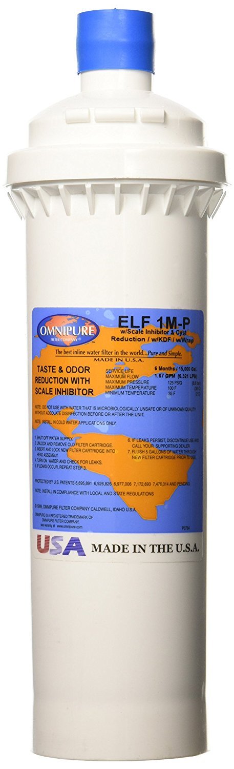 Omnipure ELF-1ML-P Water Filter, White