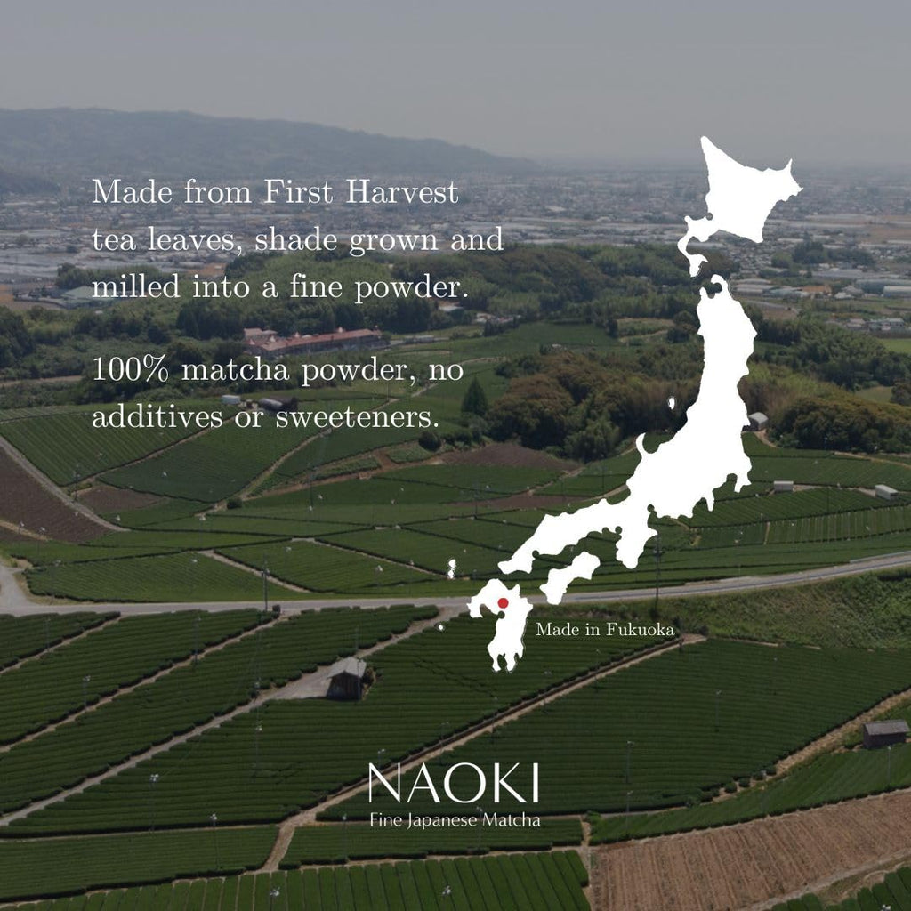 Naoki Matcha Green Tea Powder - Authentic Yame Blend Ceremonial Grade First Harvest (40g / 1.4oz)