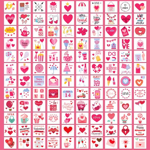 Valentine's Day Temporary Tattoos for Kids - 408 Pcs Party Favors