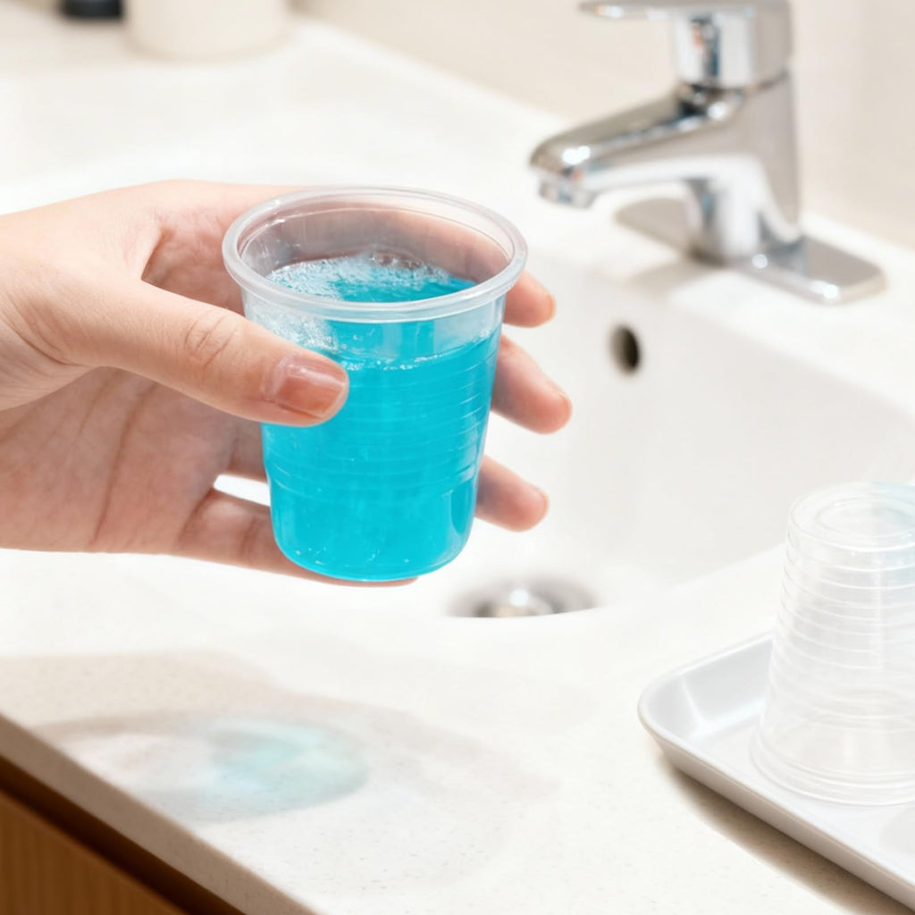 Lamosi 1500 Pack 5 oz Clear Plastic Cups, Small Disposable Bathroom Cups Bulk, 5 Ounce Plastic Cup for Mouthwash, Sample, Transparent Tumblers for Party, Hospital, School and Home