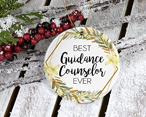 Guidance Counselor Christmas Ornament - Double-Sided Ceramic Keepsake