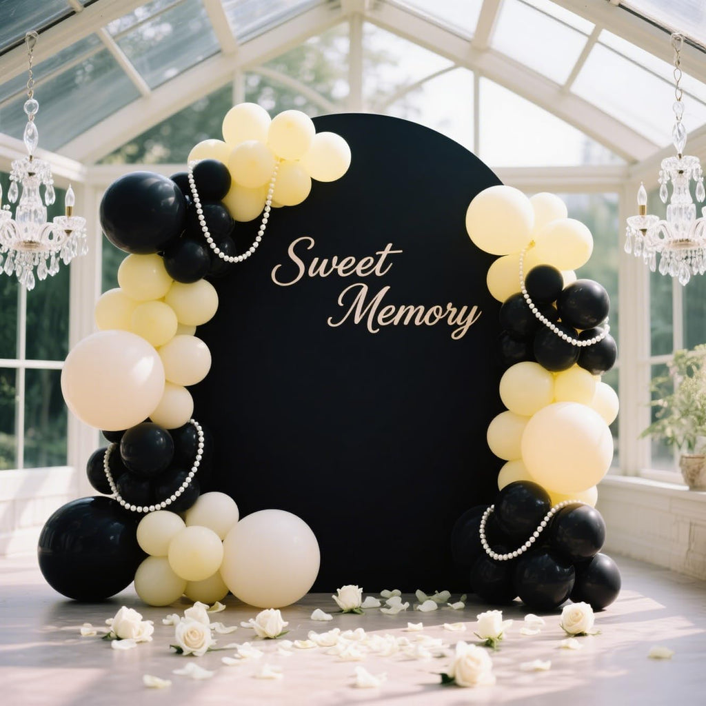Matte Black Balloons 100 Pack - 12 Inch Helium-Ready Latex for Elegant Party Decorations