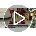 AVOIN colorlife Christmas Snowflake Throw Pillow Cover, 18x18 Inch, Red