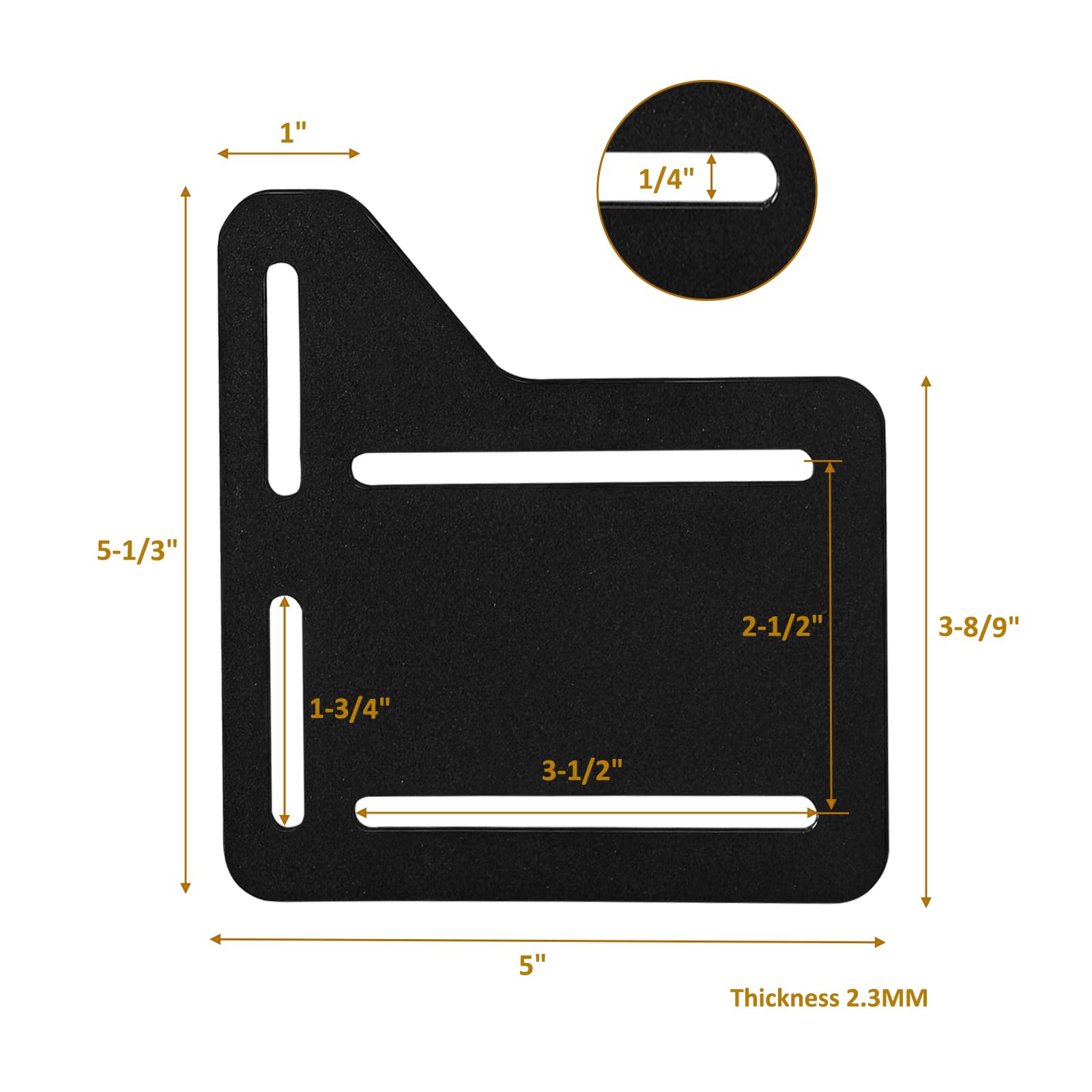 VANROUG 2 Pcs Bed Frame Brackets for Headboard, Bed Frame Adapter Connector, Bed Modification Plate, Bed Frame Conversion Kit, Headboard Attachment Bracket kit for Queen, King and Full Size Beds