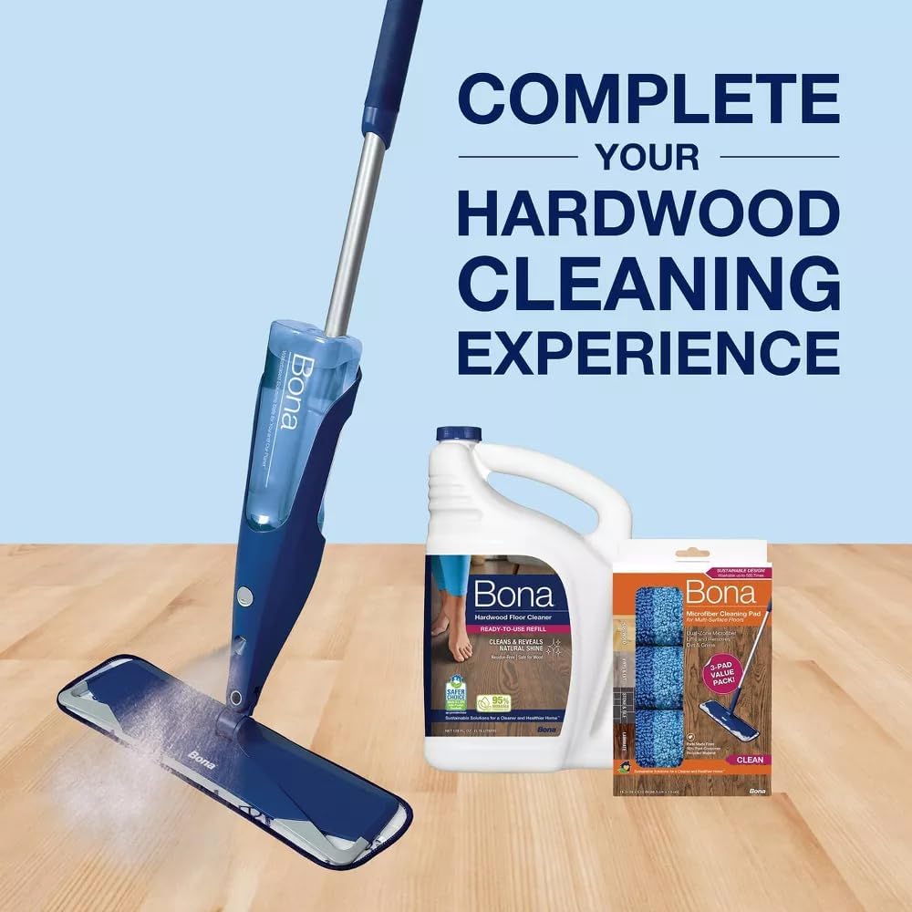 Bona Hardwood Floor Cleaner Refill - 128 Fl Oz | Effective Cleaning Solution for Wood Floors