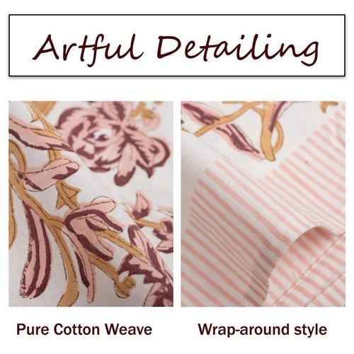 FYNITE Blush Branches Tablecloth | 60" x 108" Rectangular | 100%Cotton | Hand BlockPrint | Washable | Farmhouse & Fall Decor | Table Cover for Halloween | Thanksgiving | Christmas | Wedding | Parties