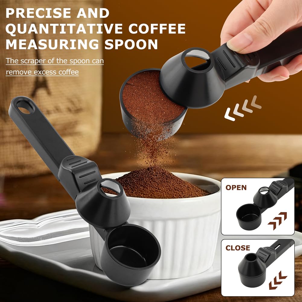 Measuring Scoop with Funnel and Leveler, 2 Tbsp, 0.79 in Tip, ABS
