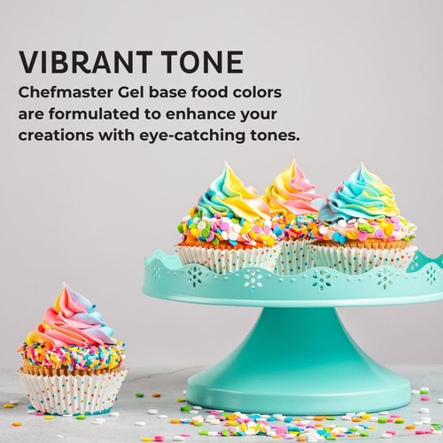 Chefmaster Rose Pink Gel Food Coloring - Vibrant Professional-Grade Dye for Icing & Fondant | 1 oz