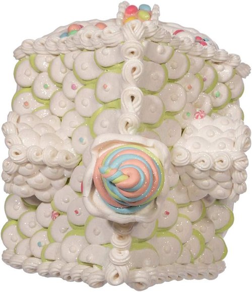 Kurt S. Adler 12.5-Inch Light-Up Pastel Gingerbread House | Battery-Operated Holiday Decor