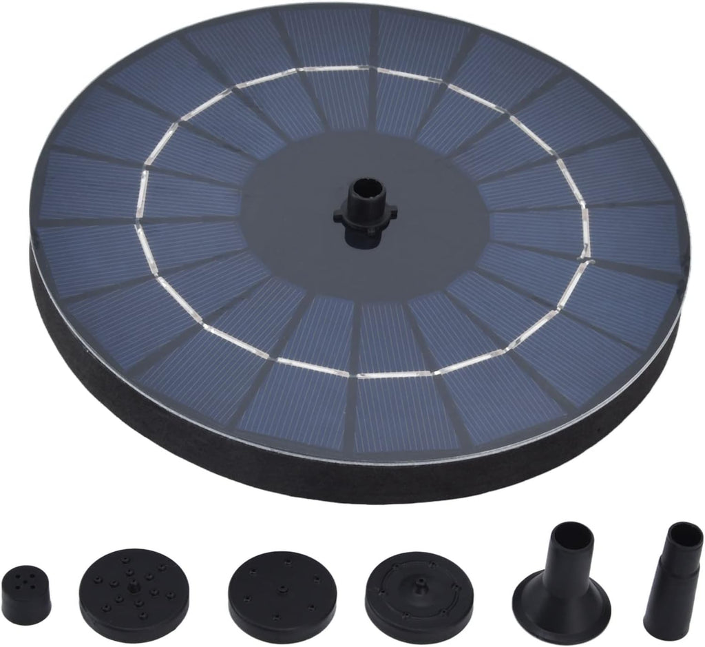 Solar Bird Bath Fountain Pump by 9V | 3.5W Free Standing Solar Panel Water Sprinkler for Garden