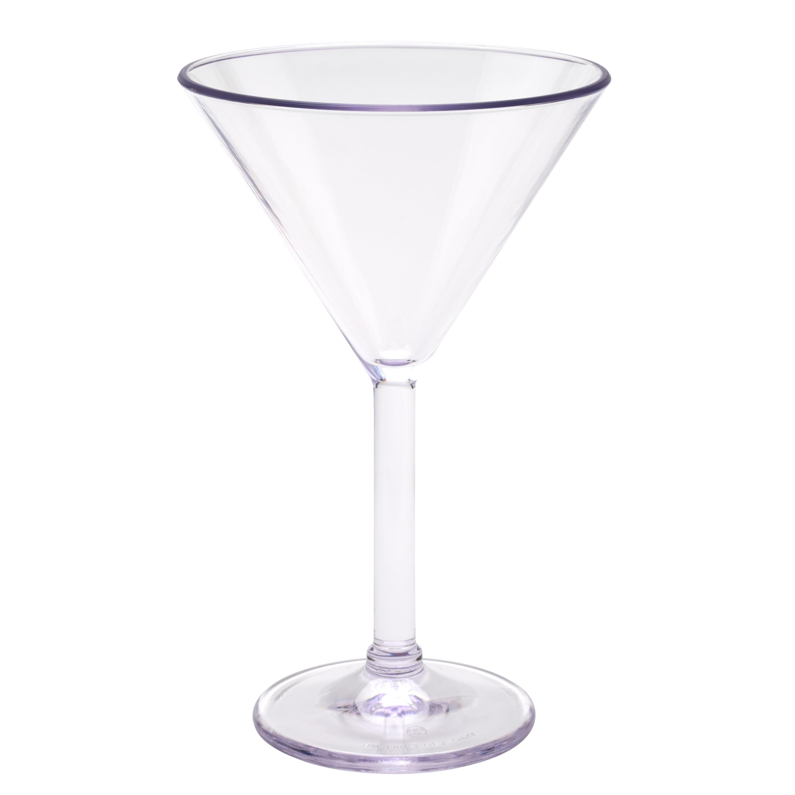 G.E.T. SW-1407-1-SAN-CL Heavy-Duty Shatteproof Plastic Martini Glasses, 10 Ounce, Clear (Set of 12)
