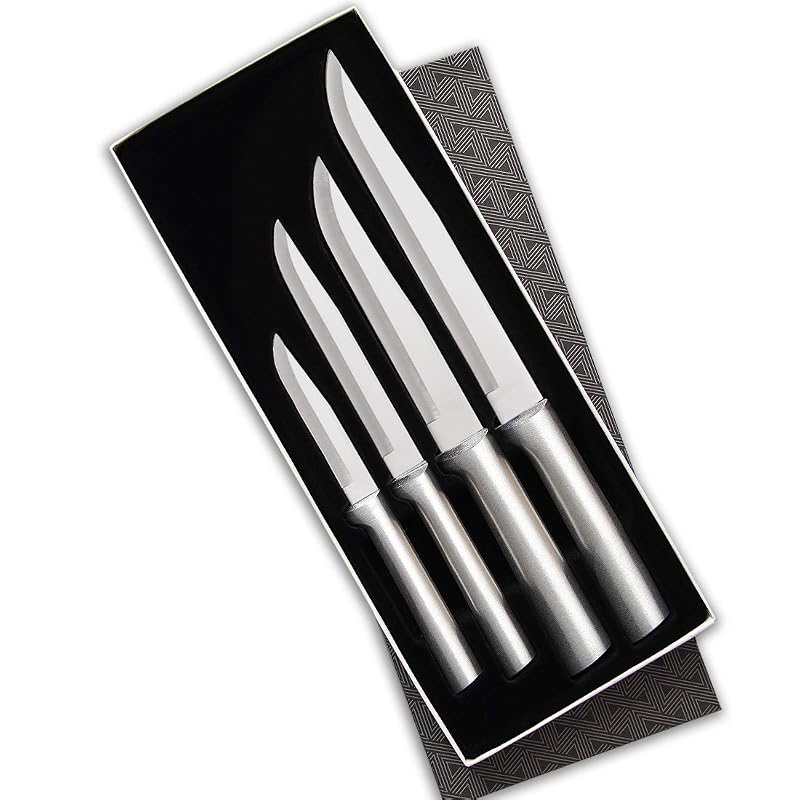 RADA Wedding Register Cutlery Set with Sharpener - 4-Piece Silver