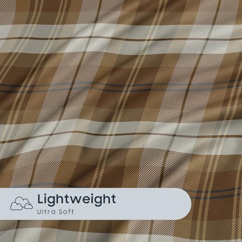 Wake In Cloud Plaid Pillow Cases Set - Tartan Check Design, 20x26"