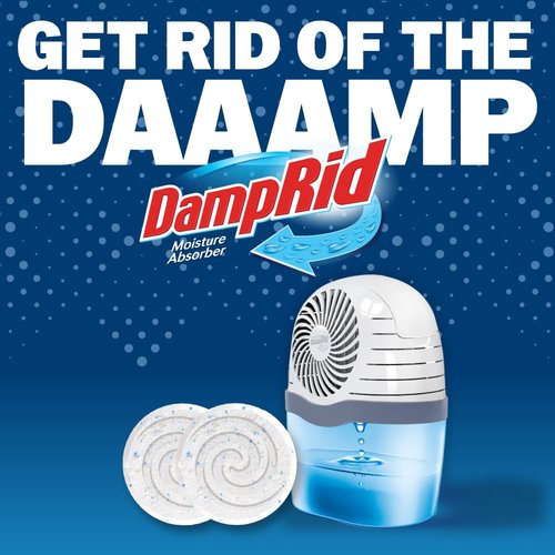 DampRid Moisture Absorber Drop-In Tablet Refill Pack, Fragrance Free, 15.8 oz., 4 Pack, Attract and Trap Excess Moisture and Eliminate Musty Odors for Cleaner, Fresher Air