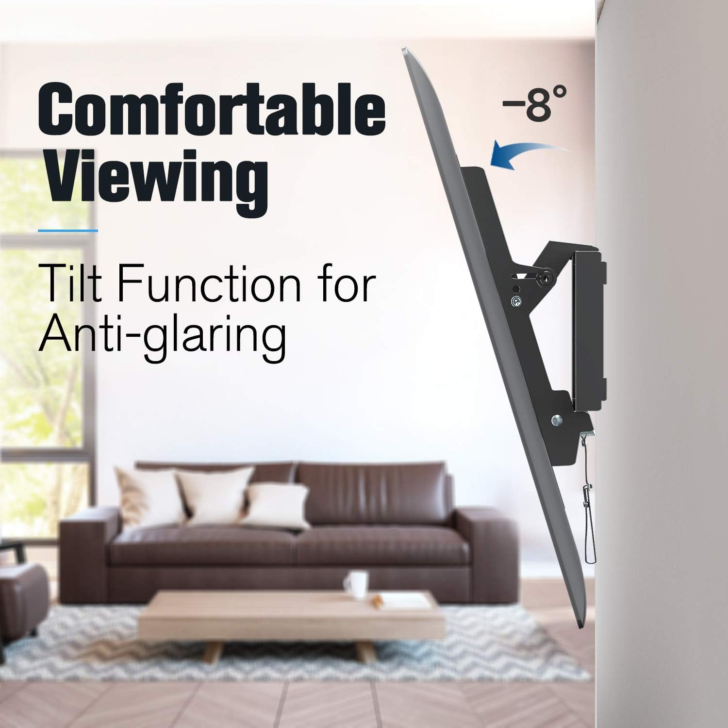 Mounting Dream Tilt TV Wall Mount for 37-75 Inch TVs - MD2268-LK | Full Motion Monitor Mount for 10-26 Inch