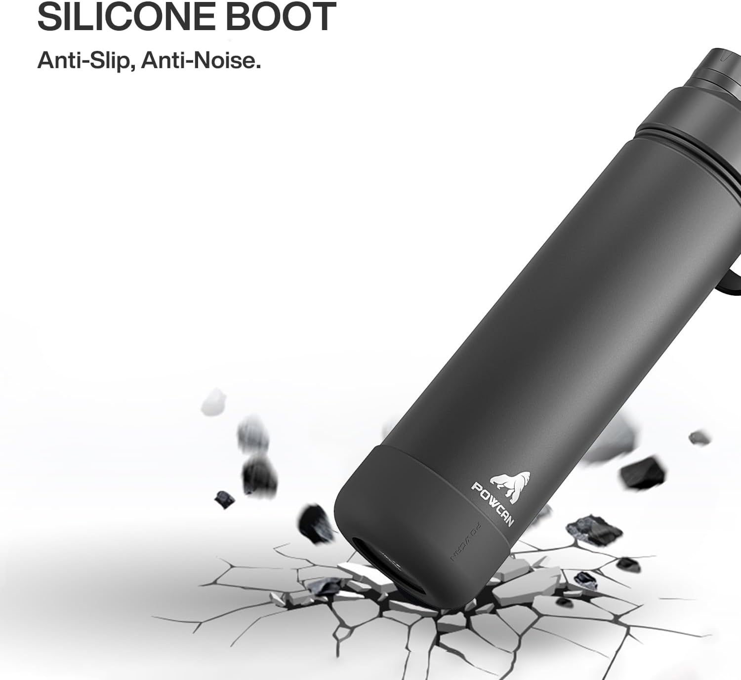 POWCAN Silicone Water Bottle Boot - Anti-Slip, Non-Toxic Protector Sleeve for Extra Durability