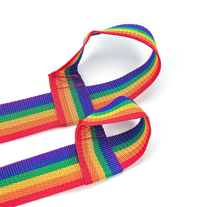Rainbow Hair Bow Clips 4-Inch Ribbon Barrette Set for Women and Girls