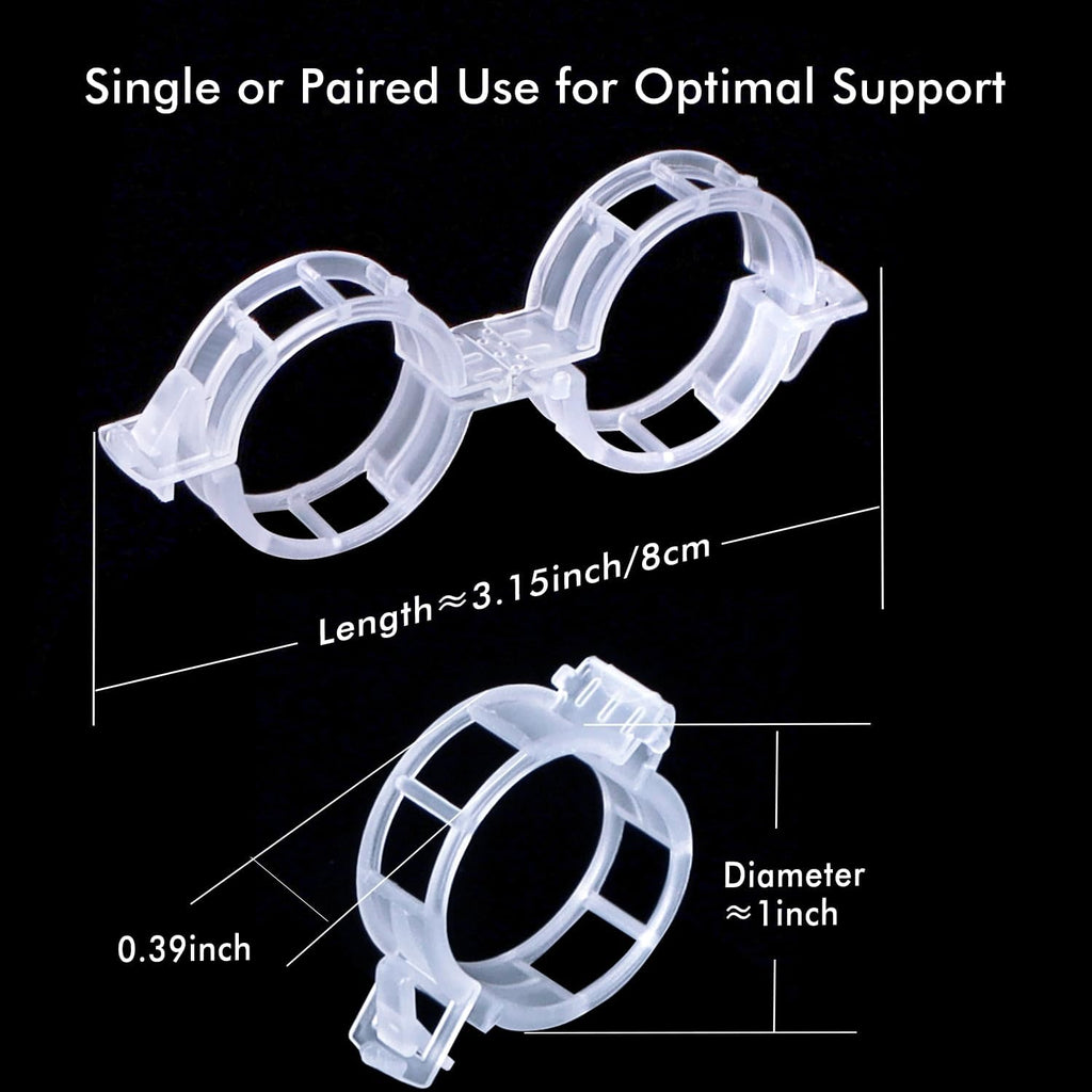 Tomato Clips - Durable Plant Support Trellis Clips for Climbing Vegetables | 100 White Clips