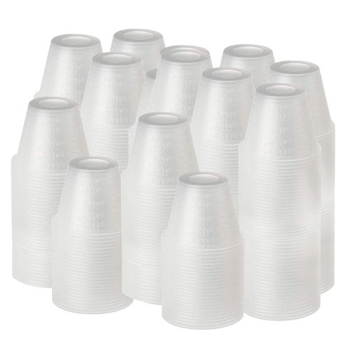 [5000 Count - 1 oz.] Perfect Stix Disposable Graduated Plastic Medicine Cups - For Mixed Pills, Medication Measuring, Resin Mixing, Mouthwash