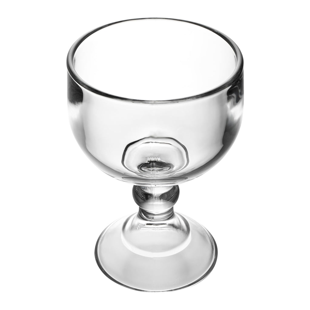 Restaurantware-Vetri 18 Ounce Schooner Beer Glasses, 6 Stemmed Shrimp Cocktail Glasses - No Lead, Dishwashable, Clear Glass Goblets, Suitable For Coronitas, Margaritas, Tequila, Or Whiskey Sour