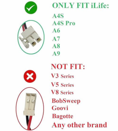 FSANXF A4s Robot Vacuum Cleaner Replacement Battery for ILIFE A4s, A4s pro, A6, A7, A8, A9 A10, V7s Plus, W450 Robotic Vacuum Cleaners