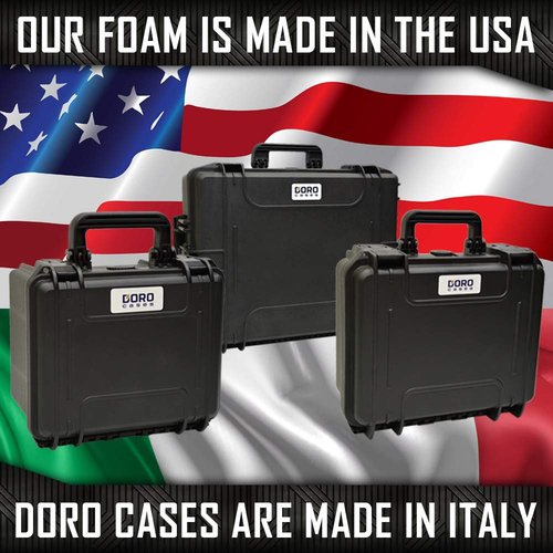 3 Pistol 12 Magazine + Accessories Storage Doro Waterproof Pistol Case with Custom MyCaseBuilder Foam Insert