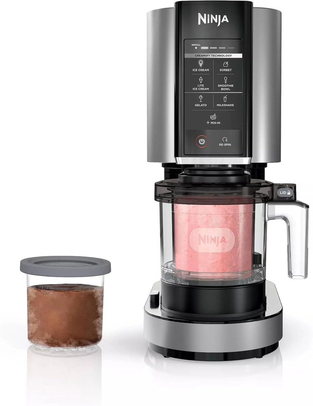 SharkNinja NC301 CREAMi 7-In-1 Ice Cream Maker - 7 Custom Frozen Treat Modes, Cloud Silver