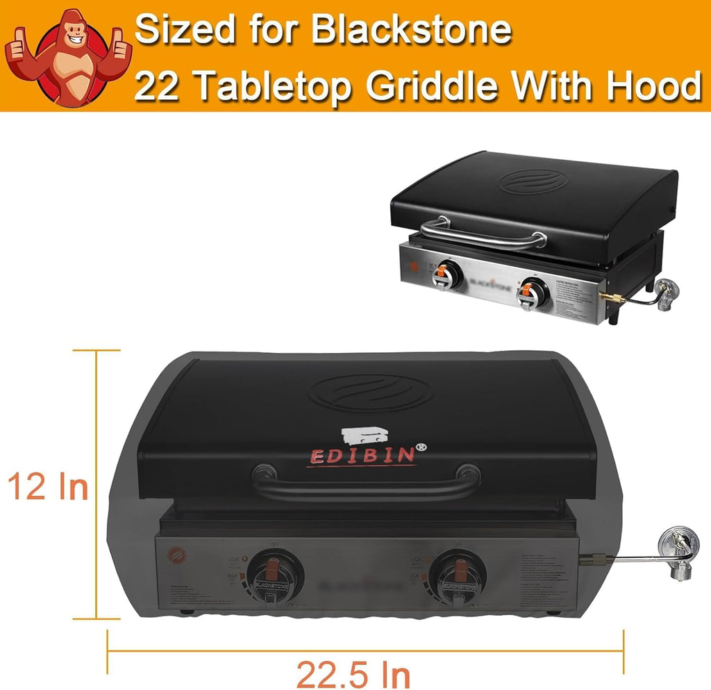 Blackstone 22-Inch Griddle Cover - Waterproof 900D Heavy Duty Polyester | Durable Protection for Your Grill