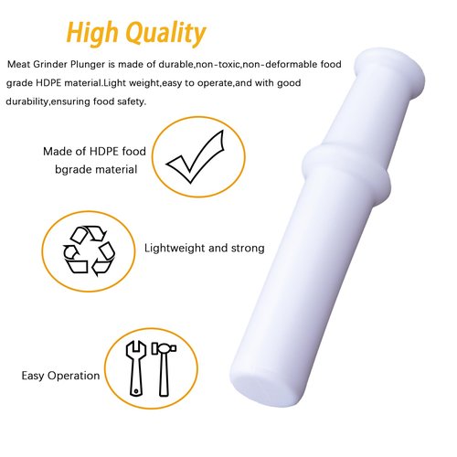 Meat Grinder Plunger for Kitchenaid, Lem and other brands,Universal Meat Grinder Food Grinder Pusher Tool(1 Pcs)