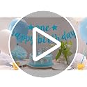 Blue Glitter 1st Birthday Banner for Baby Boy Party Decorations