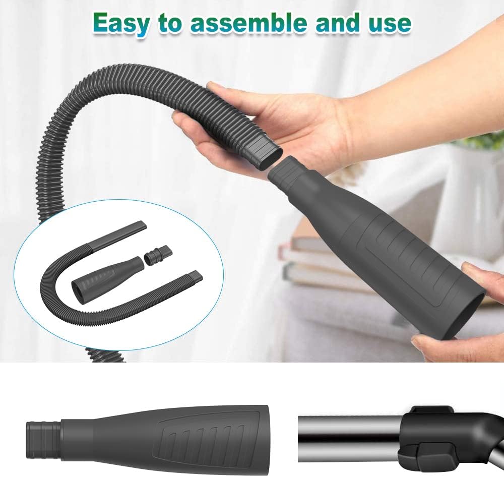 Sealegend Dryer Vent Cleaner Kit - 2-Piece Lint Vacuum Attachment & Brush for Effective Cleaning | Flexible Black Hose
