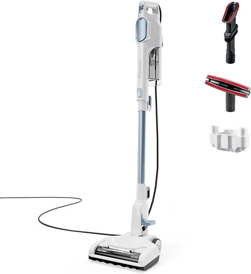 Kenmore CS2015 Corded Stick Vacuum - Powerful 2-Motor Suction, Detachable Hand Vac, LED Headlight & Hair Eliminator Nozzle for Carpets & Floors