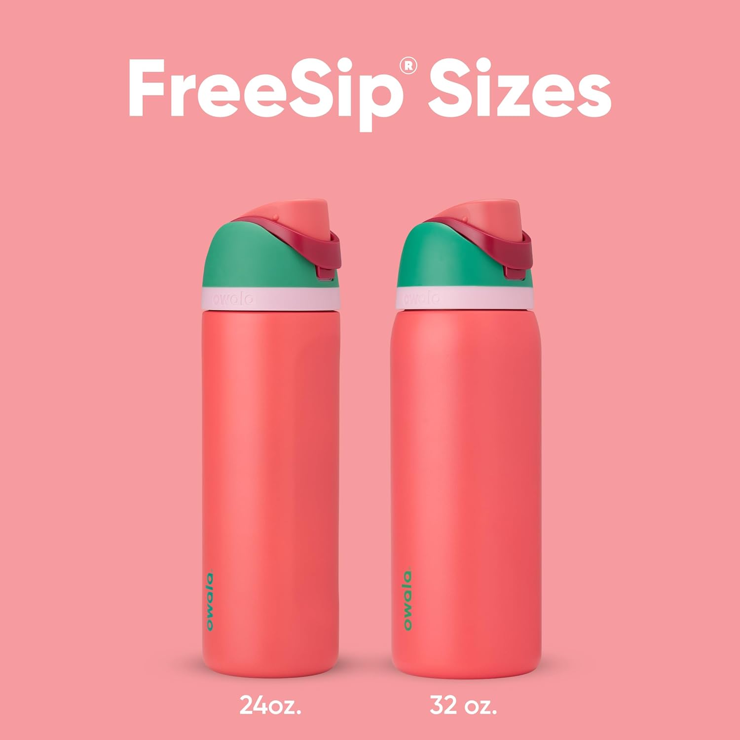 Owala FreeSip 32 oz Insulated Stainless Steel Water Bottle - BPA-Free, Straw Included, Perfect for Sports & Travel | Strawberry Fields