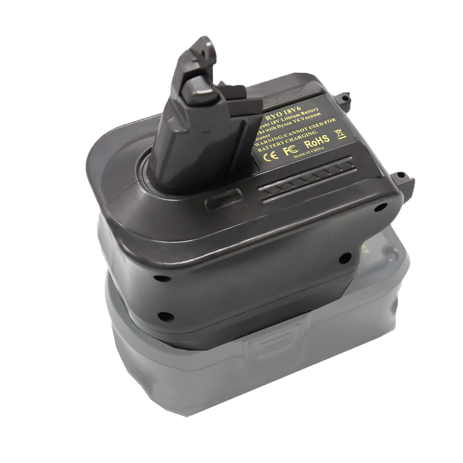 Tueddur Battery Adapter Replacement for Dyson Battery, Convert to Ryobi 18V Battery to Dyson DC62 DC59 DC61 DC72 SV03 SV04 Handheld Vacuum Cleaner Battery. (RYO18V6-A,Adapter only, not Battery