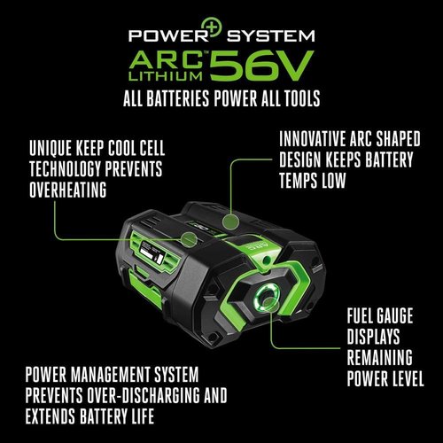 EGO POWER+ 56V Battery - High Capacity 5.0Ah for Extended Power and Performance