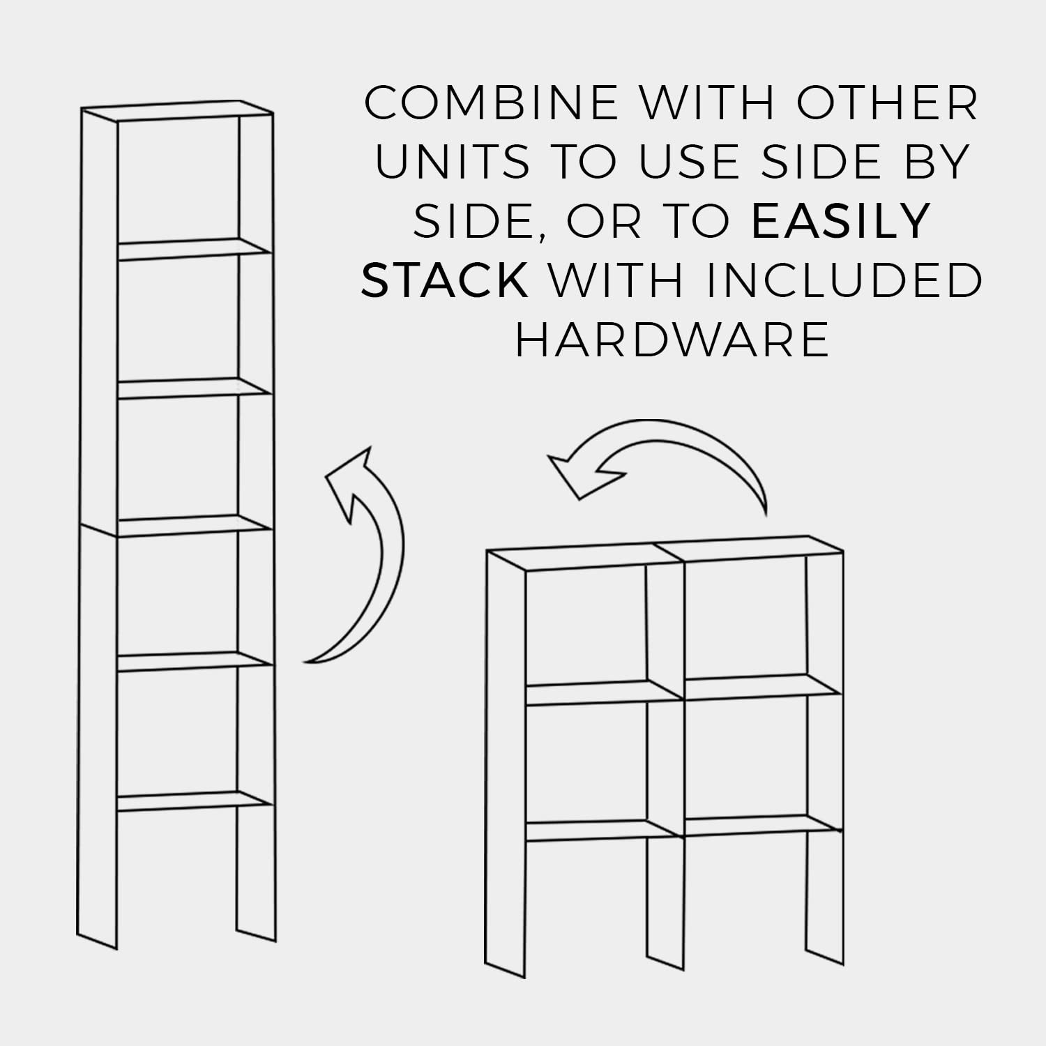 ClosetMaid 8953 Stackable Vertical Organizer, 31.5" H x 12.01" W x 11.61" D, White
